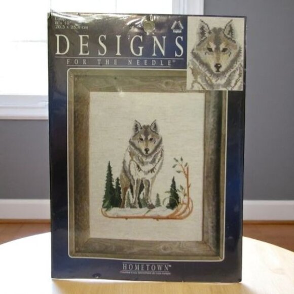 Designs For The Needle Wolf Counted Cross Stitch Kit 8"x10" Hometown - Picture 1 of 9